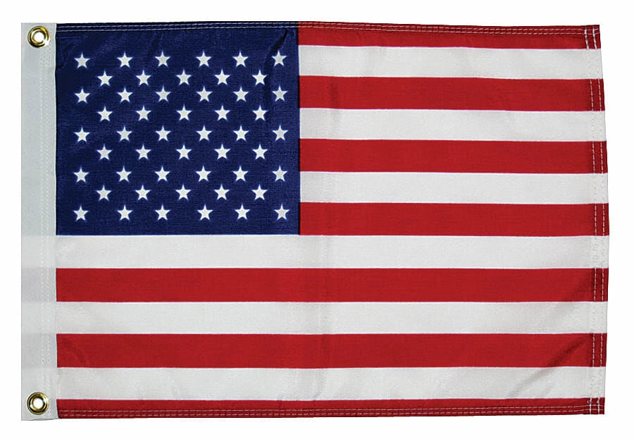 U.S.A. 12'' x 18'' Printed Nylon Flag