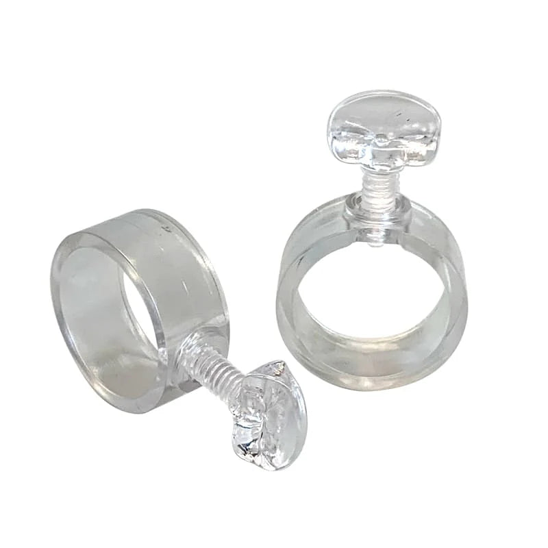 Clear Plastic EZ-Mount Flag Rings - 1''